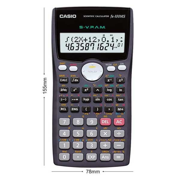 Casio Non-Programmable Scientific Calculator - FX100MS
