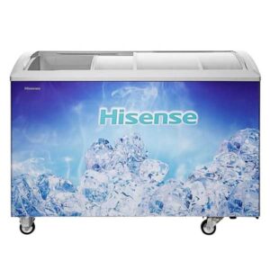 Hisense Sliding Door Freezer White 395 Litres Curved Glass - ICC394N4AWU