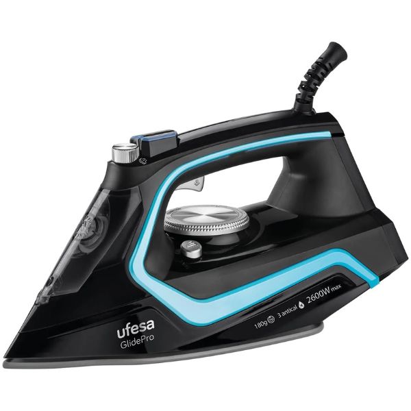 Ufesa Glide Pro Steam Iron, 2600W, Black - PV2600 GLIDE PRO