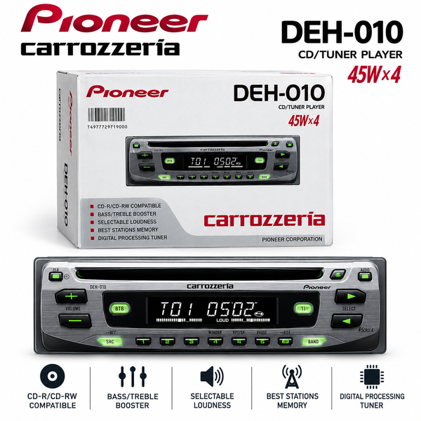 Pioneer Carrozzeria CD/Tuner Player - DEH-010